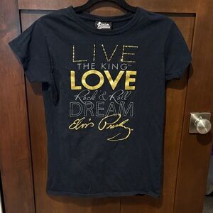 Women's Black Graphic Tee